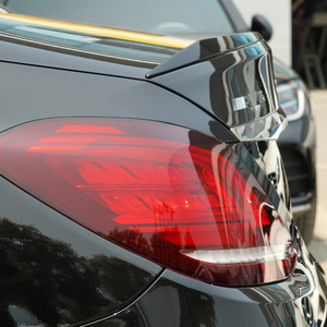 Mercedes-Benz C-Class W205 Rear Trunk Wing Spoiler Piano Black Carbon Fiber Texture ABS 2015-2021 - Product Image 4