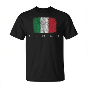 T-Shirt Orgoglio Italiano con Bandiera Italiana, Maglietta Promozionale per Vacanze in Italia con Design della Bandiera Italiana - Product Image 2