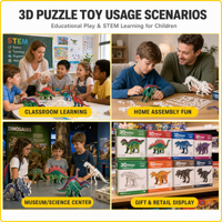 Puzzle 3D Hérisson Simulé, Article Promotionnel, Modèle Artisanat Lisse en ABS Moulé par Injection avec Impression UV, Cadeau Personnel