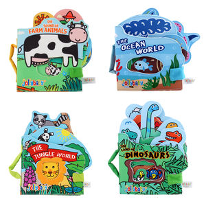 Jollybaby, libro <span class=keywords><strong>de</strong></span> tela suave para Educación Temprana, libro <span class=keywords><strong>de</strong></span> tela para bebé, libros táctiles para bebé, bolsa <span class=keywords><strong>de</strong></span> PE, impresión en Color Unisex por encima <span class=keywords><strong>de</strong></span> 0 meses - Product Image 1