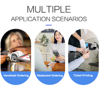 جهاز نقاط البيع المحمول Z92 مع تقنية NFC وبلوتوث وواي فاي و4G، يعمل بنظام أندرويد 14.0 و5G، مع طابعة حرارية 58 مم