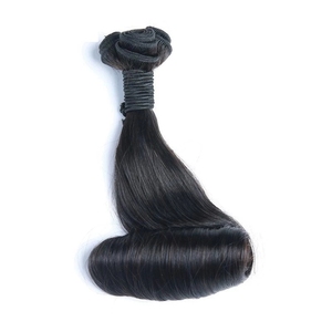 Lots de Cheveux Humains Bouclés Double Drawn Personnalisés en Gros, Cheveux Brésiliens Fumi Pixie Rose, <span class=keywords><strong>Tissage</strong></span> de Cheveux Naturels Noirs Faits à la Machine - Product Image 3