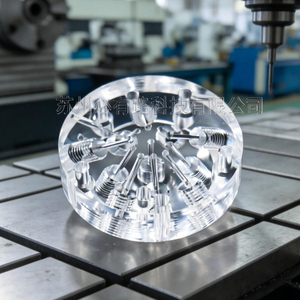 Pièces de corps de valve en acrylique sur mesure, haute transparence, composants PMMA haute brillance, usinage CNC, tournage de précision, fraisage miroir - Product Image 2
