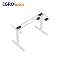 EGROspace Hauteur Réglable Debout Assis Double Moteur Meubles Électrique Automatique Table Ergonomique Bureau