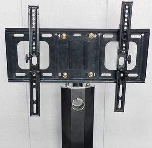 Console multimédia moderne avec plateau en <span class=keywords><strong>dalle</strong></span> veinée, logo personnalisé, support d'écran réglable, bouton doré, compartiments de rangement, usage domestique - Product Image 4