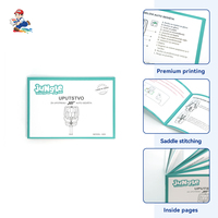 Rapport annuel personnalisé avec reliure agrafée, papier artistique avec film soft touch pour présentation professionnelle