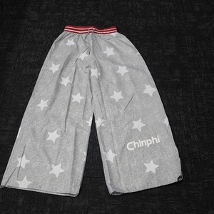 Custom Logo Men's Star Print Logo Sweatpants Elastic Waist Drawstring Casual Gray Cotton <b>Pants</b> Streetwear for Men - Product Image 3