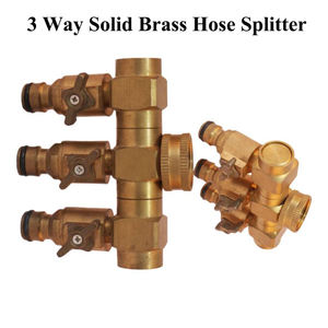 Yod personnalisé précision CNC pièces <span class=keywords><strong>de</strong></span> Service d'usinage 3 voies en laiton massif séparateur <span class=keywords><strong>de</strong></span> tuyau d'arrosage 3/4 pouces vanne d'arrosage connecteur en laiton - Product Image 2