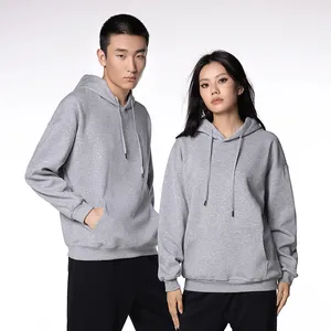 Sweat-shirt à capuche matelassé lourd d'hiver OEM 2025 avec logo personnalisé imprimé, élégant pour femmes et hommes - Product Image 4