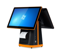Caisse enregistreuse tactile tout-en-un Android/Win avec écran 15,6'' 1080p, écran tactile capacitif 10 points, processeur Intel I3 intégré