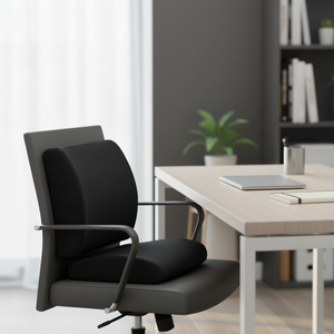 Coussin de dossier ergonomique portable, mousse de polyuréthane légère pour la maison, le bureau et les voyages - Product Image 4