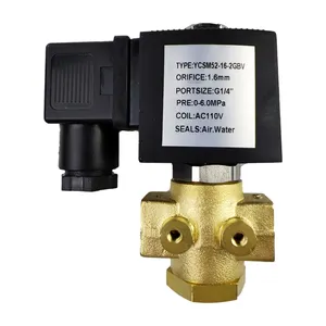 Yüksek basınçlı solenoid vana, port 1/4, normalde açık, 110vac, 60 hz