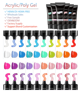 Hema Acryl-Nagel-Polygel, natürliches <span class=keywords><strong>UV</strong></span>-<span class=keywords><strong>Gel</strong></span>, ablösbar, mit individuellem Logo, Farbverlängerungsgel, OEM ODM, geruchsarm, für den Großhandel im Salon - Product Image 1