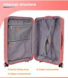 24 Inch Fashionable PP <strong>Suitcase</strong> Double Handles Large Capacity Waterproof Luggage Travel Silent Spinner Wheels Ultra <strong>Light</strong> TSA - Product Image 5