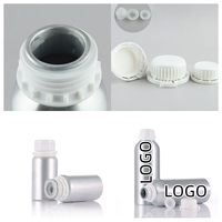 Bouteille en Aluminium 500ML 1L pour Réactif Liquide Chimique avec Joint de Couvercle Intérieur 50ml 250ml, Bouteille d'Emballage de Parfum Métallique Personnalisée