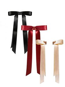 Pinza de Pelo Magnética con Logotipo Personalizado, Accesorios para el Cabello con Lazo de Satén, Dos Colores, Elegantes Pinzas de Pelo con Cinta Larga, Decoraciones para el Cabello a la Moda - Product Image 6