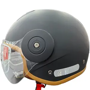 BYB/RNG 야헤이 BY-750I 새로운 오픈 페이스 스쿠터 헬멧 여성 3/4 복고풍 오토바이 헬멧
