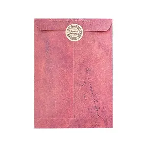 16*11cm benutzer definierte Vintage DIY rotbraun Kraft papier Umschlag für Postkarte