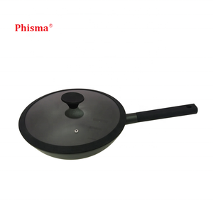 Phisma 2025 Revestimiento antiadherente de aluminio fundido a presión de alta calidad 30cm con tapa de vidrio de silicona - Product Image 2