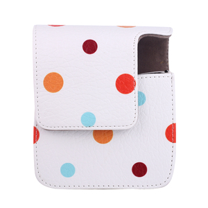 Bolsa de cuero PU para cámara instantánea <span class=keywords><strong>Fujifilm</strong></span> <span class=keywords><strong>Instax</strong></span> <span class=keywords><strong>Mini</strong></span> <span class=keywords><strong>90</strong></span> con lunares coloridos - Product Image 6