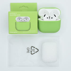 Coque en silicone souple et mince pour écouteurs <span class=keywords><strong>sans</strong></span> fil <span class=keywords><strong>AirPods</strong></span> 4 2024, housse de protection complète en silicone <span class=keywords><strong>sans</strong></span> crochet - Product Image 3