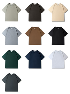 Camiseta <span class=keywords><strong>de</strong></span> verano <span class=keywords><strong>de</strong></span> manga corta <span class=keywords><strong>de</strong></span> peso pesado <span class=keywords><strong>de</strong></span> 240G para hombre, técnica bordada <span class=keywords><strong>de</strong></span> gama alta, logotipo personalizado, Impresión <span class=keywords><strong>de</strong></span> transferencia <span class=keywords><strong>de</strong></span> calor Odm Oem - Product Image 3