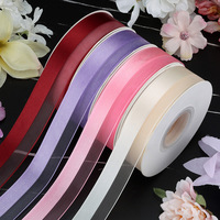 Rubans en polyester, organza, semi-satin et mousseline pour la Saint-Valentin, emballage de cadeaux, bouquets floraux et décorations de boîtes cadeaux