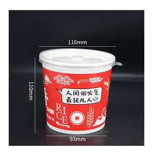 Gobelets alimentaires jetables en papier kraft 8oz 16oz, personnalisables, pour emporter, pour crème glacée, salade, soupe, boîte d'emballage, récipient à soupe personnalisé - Product Image 4