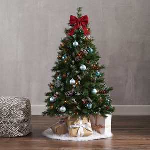 <span class=keywords><strong>Arbre</strong></span> de Noël artificiel de neige de décoration d'<span class=keywords><strong>arbre</strong></span> de de flocage mélangé de PVC PE avec des lumières de support en métal - Product Image 1