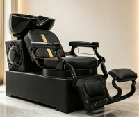 Nouvelle Arrivée - Fauteuil de Lavage de Cheveux Robuste Style Vintage Inclinable pour Salon de Coiffure et Services de Lavage de Cheveux