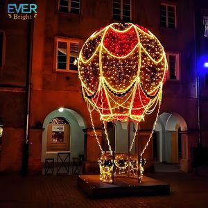 Lumières de Noël LED extérieures IP65 avec motif 3D de montgolfière pour les décorations de centre commercial et de rue de mariage pendant Halloween - Product Image 2