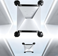 Support de fixation StarOrbit robuste sans outil à double ventouse pour Starlink Mini – Support réglable pour pare-brise et tableau de bord, résistant aux UV pour voiture