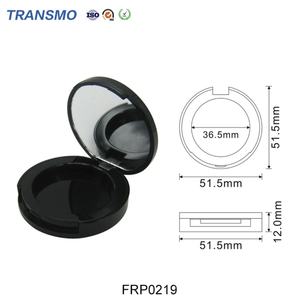 Caja Pequeña Vacía para Polvo Negro, Envase Cosmético Reciclable para Polvo Corporal, para Empacar Rubor y Otros Productos Corporales - Product Image 2