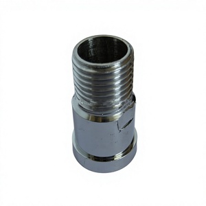 Raccord de raccordement en laiton CP, connecteur de tuyau en laiton chromé pour applications de plomberie et industrielles - Product Image 1