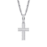 Bijoux hip-hop, pendentif croix, accessoires DJ hip-hop.