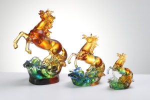 Fatto a mano Liuli scultura cavallo a cera persa di lusso statua equestre ufficio simbolo di successo ordini personalizzati all'ingrosso - Product Image 6