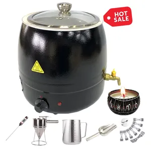 Dontelan 10L Stainless Steel Candle Making Kit Machine Electric Melting Candle Wax Warmer Wax Melter