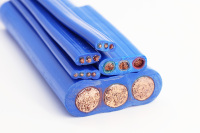 Cable de Alimentación Sumergible para Bomba de Agua de Pozo Profundo, de Cobre de Alta Calidad, Impermeable, Plano, de Goma, 3 * 12 AWG, 300 Metros/Rollo