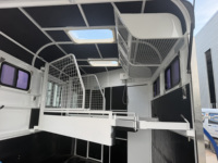 Remorque pour chevaux 2HAL avec espace de vie, norme ADR, caravane de luxe pour l'Australie