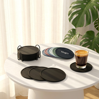Sous-verres ronds en silicone personnalisés en gros, sous-verres pour table, café, bière, thé, tapis antidérapants lavables
