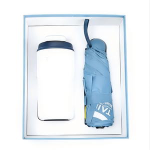 Healing Style Fresh Gift Set Notebook 5-Fold Umbrella USB Flash Drive Custom Logo Souvenir Gift - Product Image 2