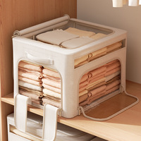 Boîte de rangement à chaussures pliable minimaliste 20-35L Grande capacité Anti-poussière et portable Polyvalente pour chaussures