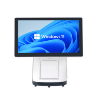 Terminal de point de vente de bureau JJPOS JJ-A8, écran tactile 15,6 pouces, 4 Go de DDR3, 128 Go de SSD, tout-en-un, Wi-Fi 6, Bluetooth 5.2 pour les supermarchés