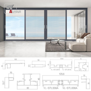 Cửa sổ kính khung nhôm với giá rẻ mới nhất thiết kế đơn giản cửa sổ nhà trượt nhôm - Product Image 3