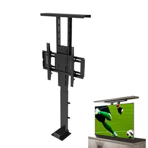 Ergonomic Electric Motorized Height Adjustable Sit Stand electric tv lift TV stand