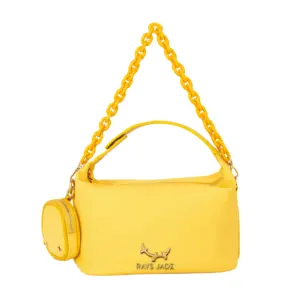 Fashion nylon hobos bags girls women acrylic chain handbags shoulder french style bags with Coin mini bag