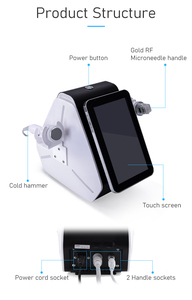 Appareil portable de <span class=keywords><strong>radiofréquence</strong></span> pour le raffermissement cutané, <span class=keywords><strong>micro</strong></span>-<span class=keywords><strong>aiguilles</strong></span> fractionnelles, machine de microneedling avec marteau froid 2 en 1 - Product Image 6