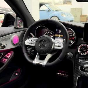 Volant de voiture en cuir style libellule pour <span class=keywords><strong>Mercedes</strong></span> Classe A/B/C/E, CLA/GLC/CLK/CLS/C200/Classe S/Classe G – Rétrofit - Product Image 1