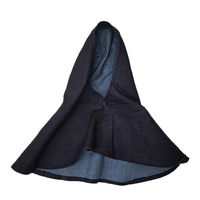 1 Stück Blaue Denim-Schweißhaube Schweißermütze Flammhemmender Helm Schweißhals-Schutz für Schweißer Sicherheitsabdeckung