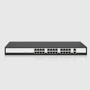 Commutateur POE 1000Mbps 24 ports avec transmetteur de données Ethernet 24Ch réseau 1 Go pour accessoires de vidéosurveillance de sécurité - Product Image 2